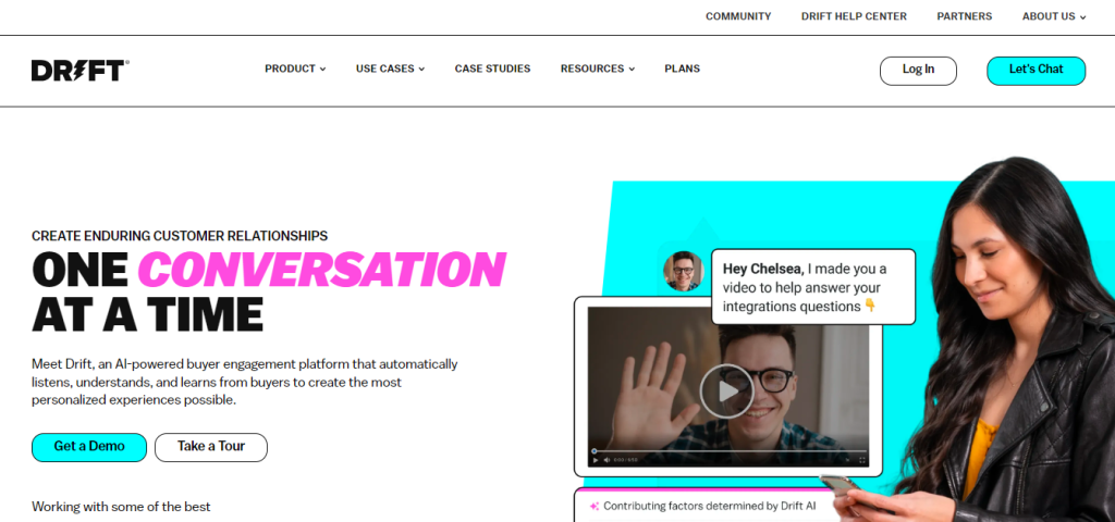 Drift - best b2b marketing tools