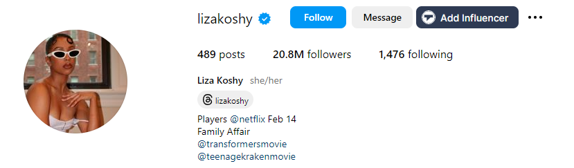 Liza Koshy - UGC Creator