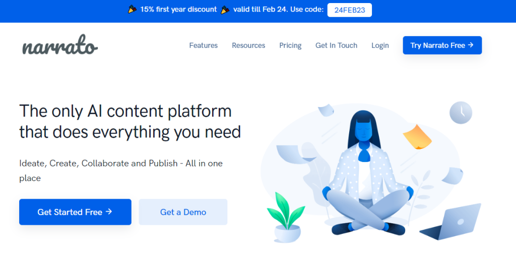 Narrato - tools for AI content creation 