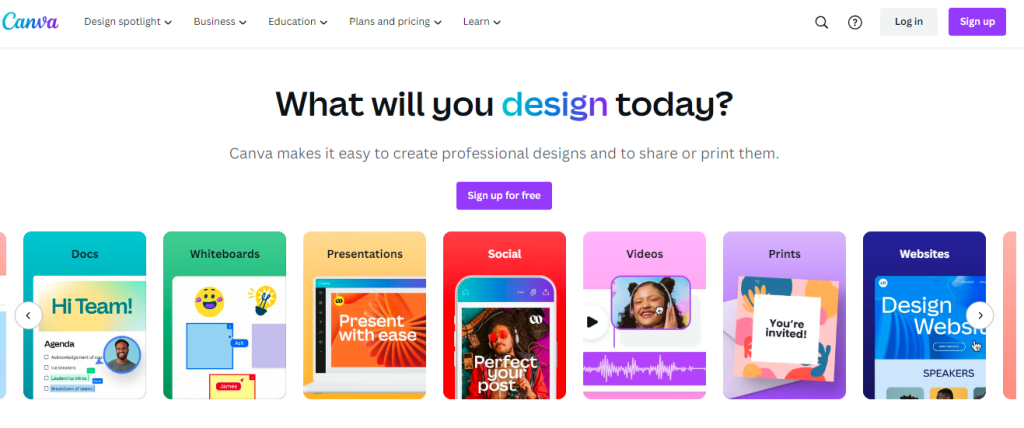 Canva - best AI Content creation tools