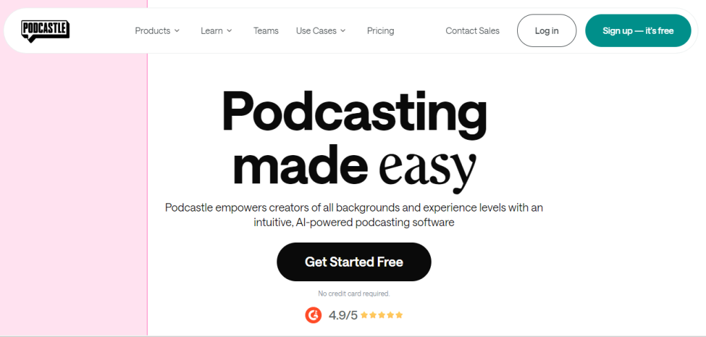 Podcastle - AI Content cration tools