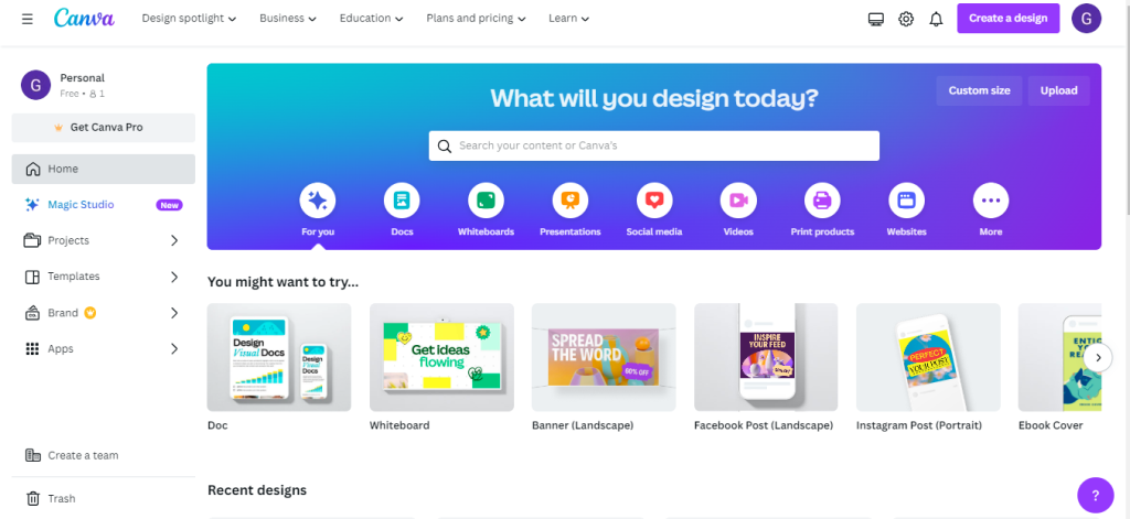 canva - youtube content creator tools