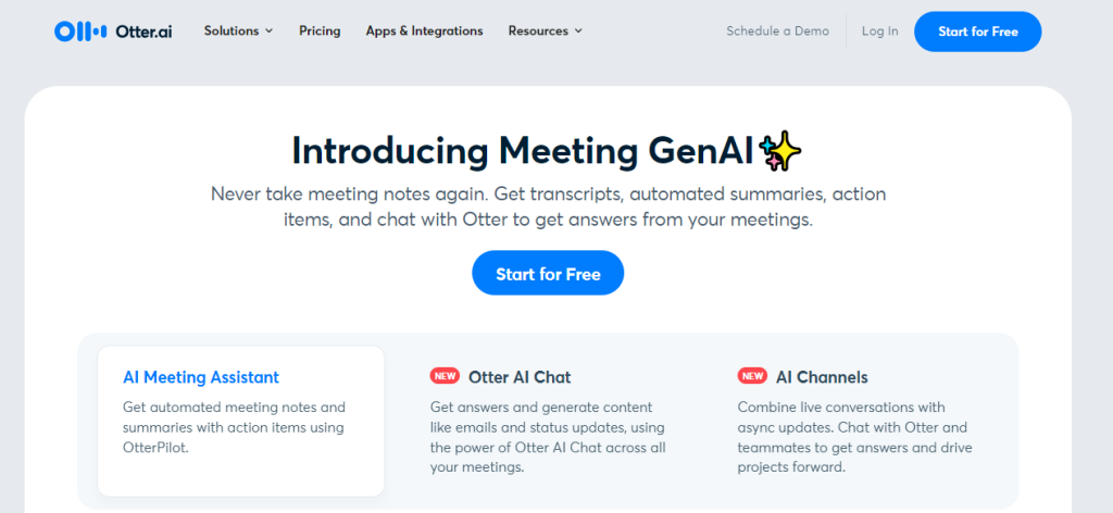 otter.ai - Video marketing tools