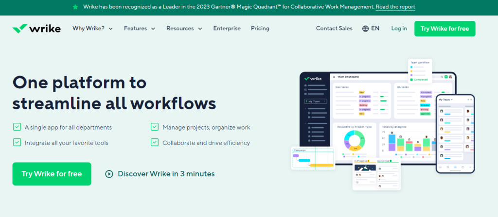 Wrike - Content collaboration tool