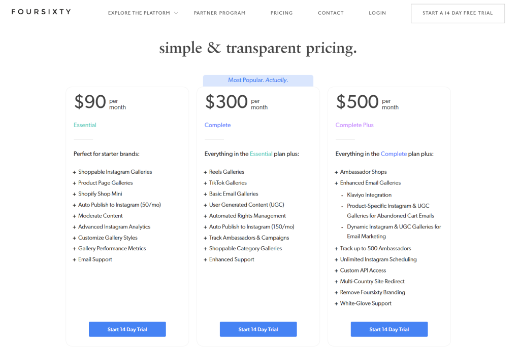 foursixty pricing