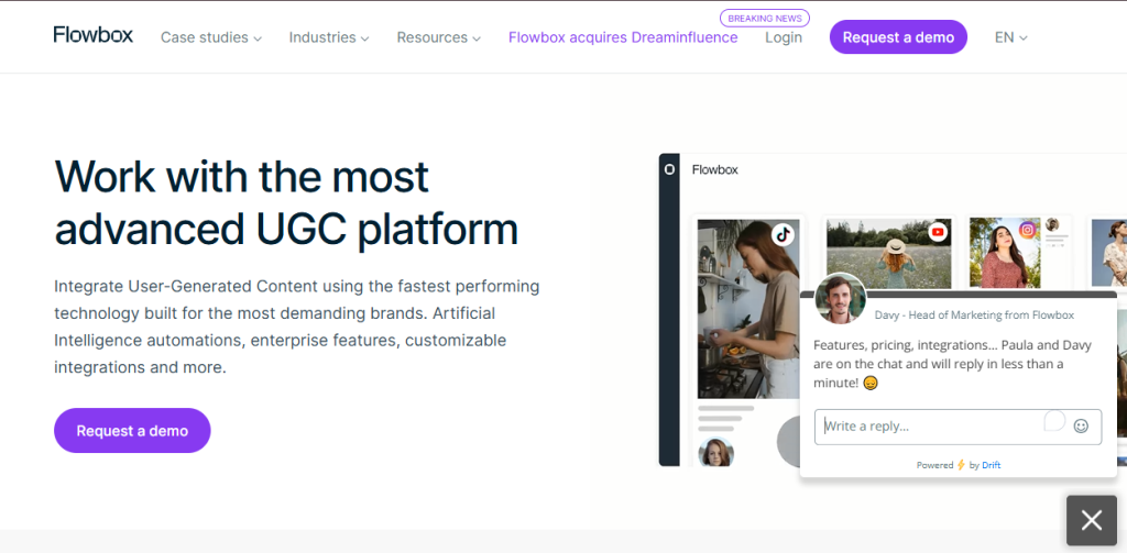UGC Management Tools - Flowbox